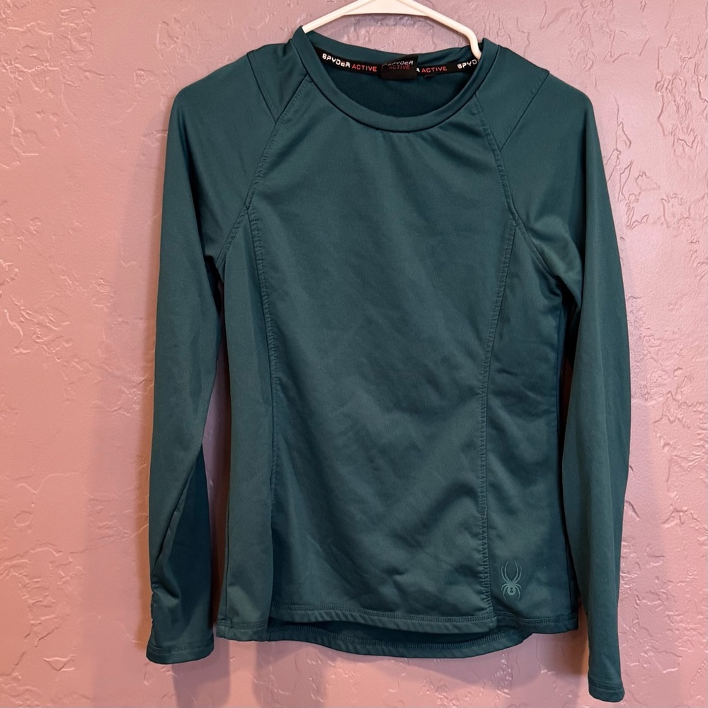Women's Green Long Sleeve Spyder Activewear - S
